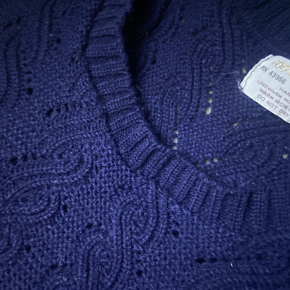 Women's Navy Blue Knit Tank Top